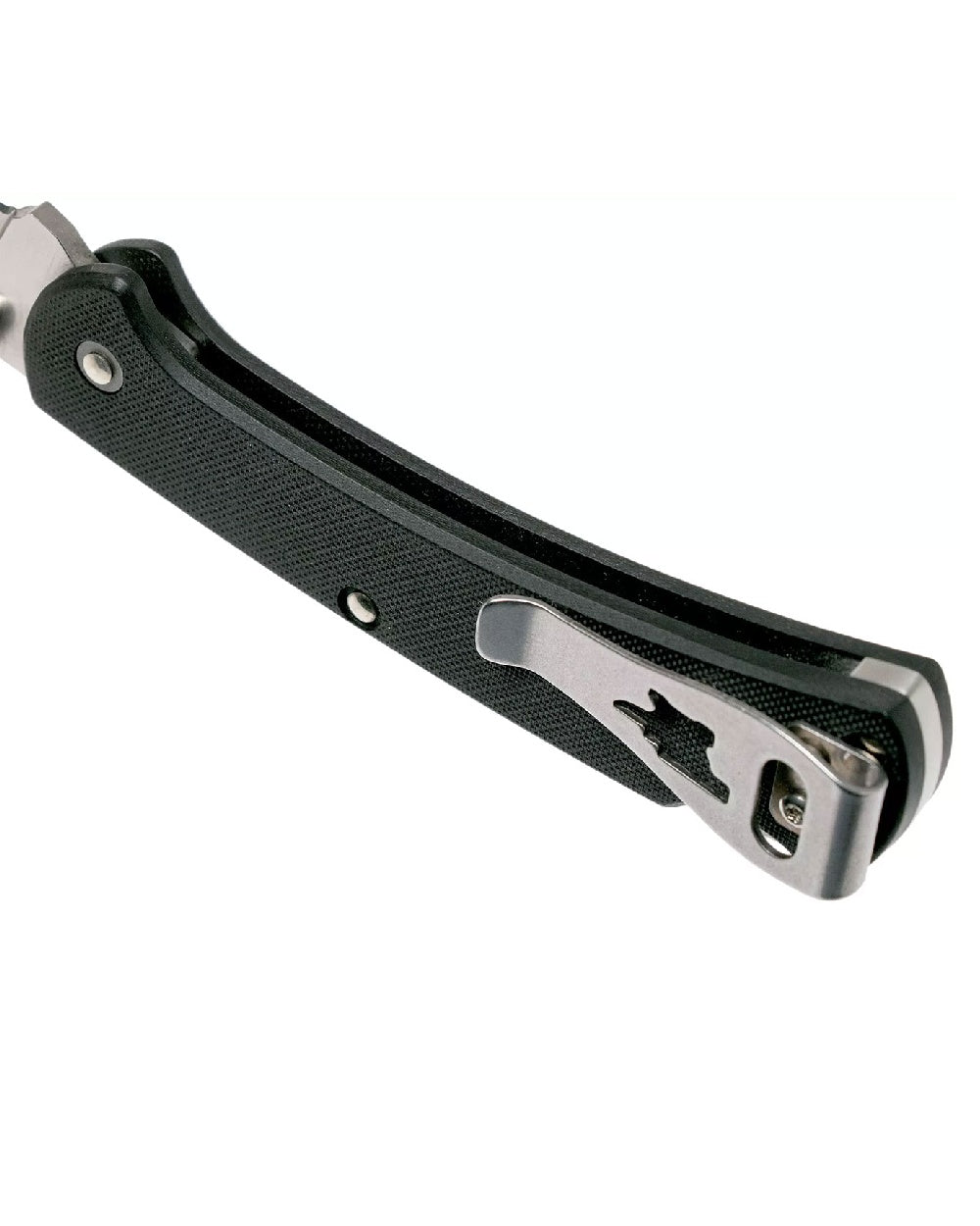 Black coloured Buck Ranger Pro Slim Knife on white background 