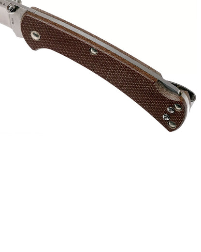 Brown coloured Buck Ranger Pro Slim Knife on white background 