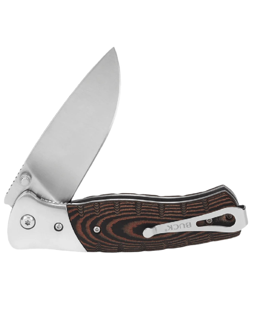 Buck Small Folding Selkirk Knife on white background