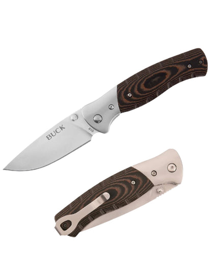 Buck Small Folding Selkirk Knife on white background