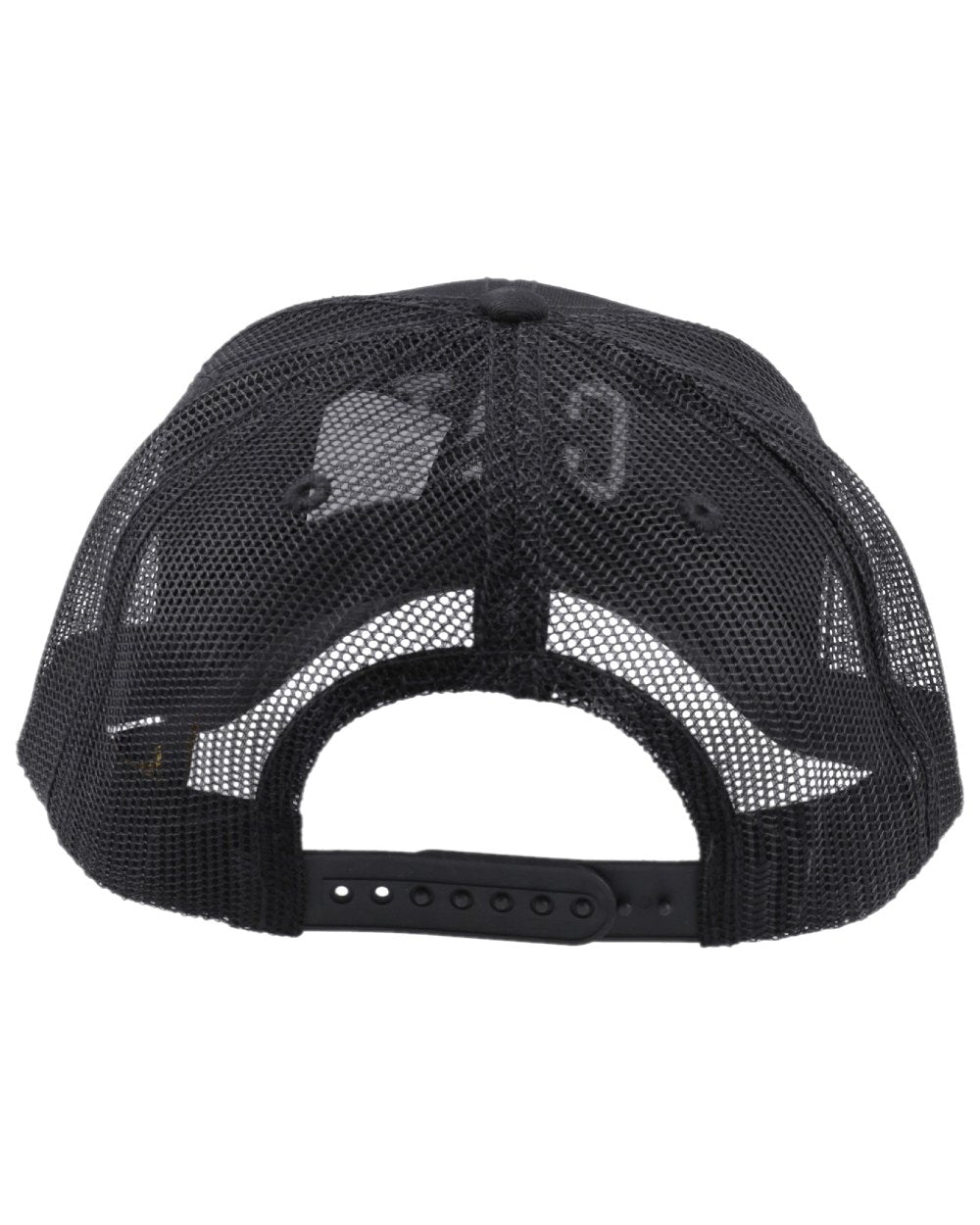 Black Coloured Caterpillar Raised Logo Cap on white background 