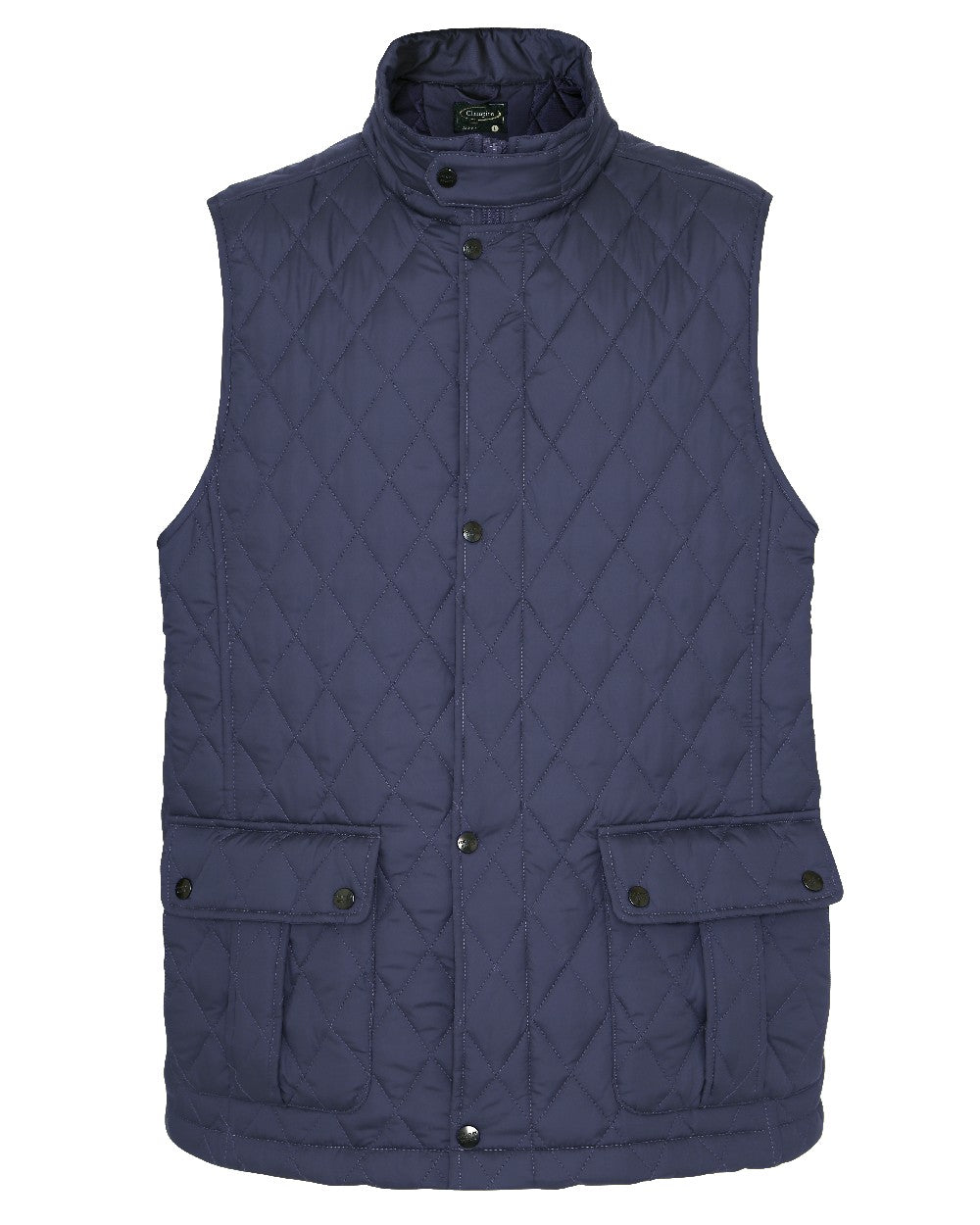 Navy coloured Champion Ashby Quilted Body Warmer on white background