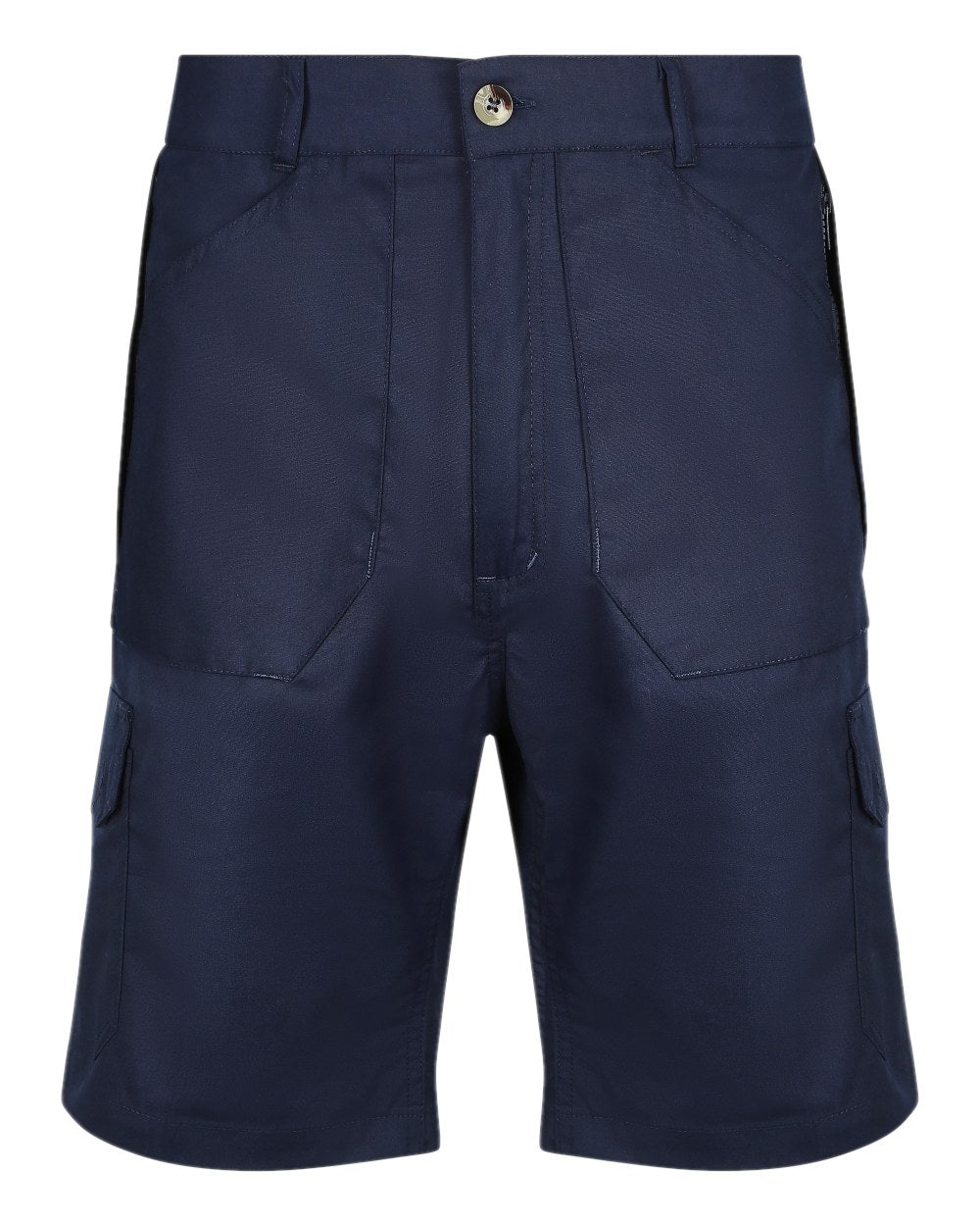 Navy coloured Champion Bretton Multi-Pocket Activity Shorts on white background