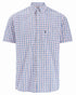 Red coloured Champion Whitstable Short Sleeve Shirt on white background 