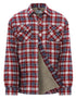 Champion Pennine Fleece Lined Shirt in Red 