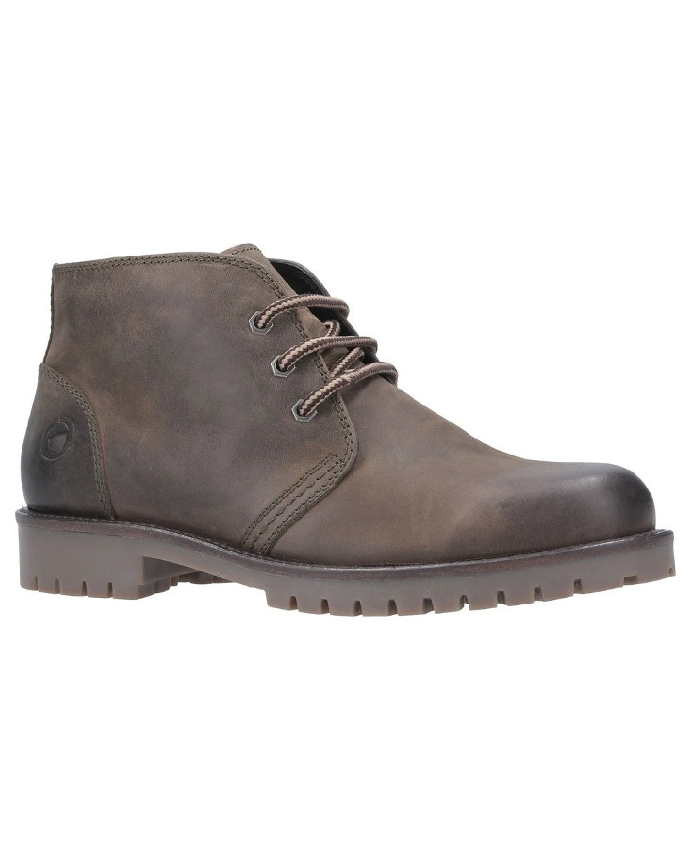 Khaki Coloured Cotswold Mens Stroud Boots on white background 