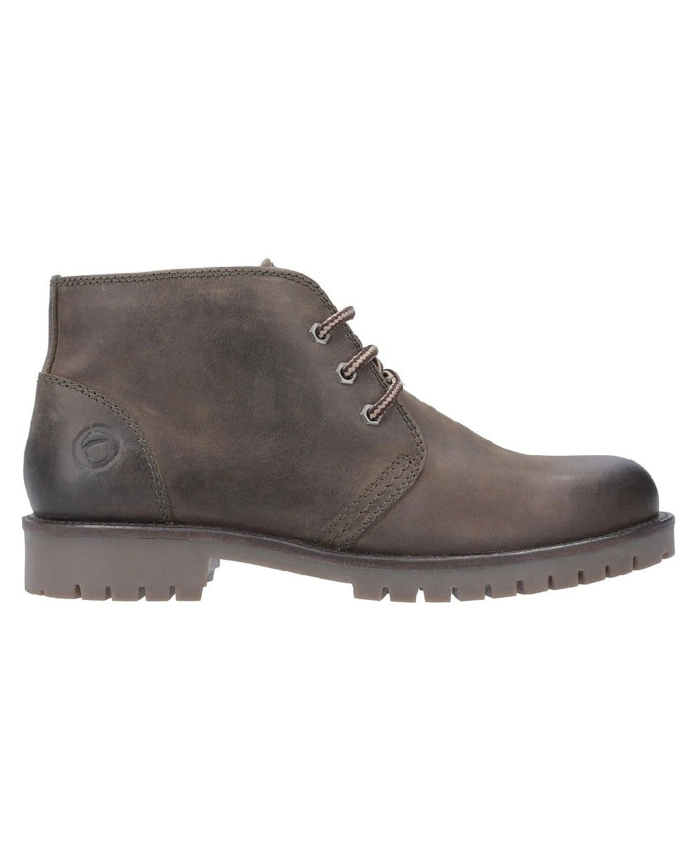 Khaki Coloured Cotswold Mens Stroud Boots on white background 