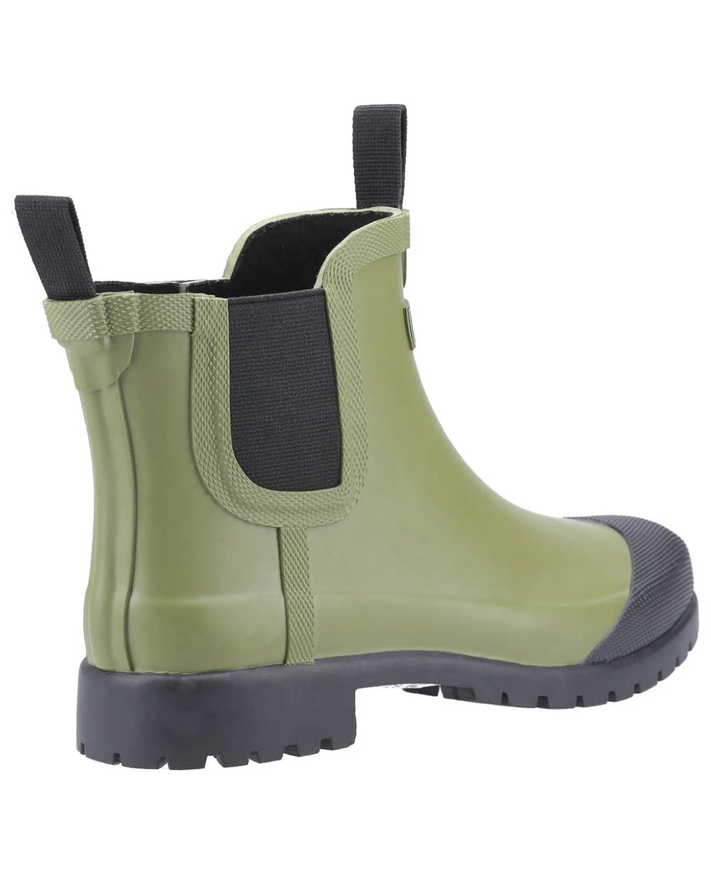 Green coloured Cotswold Womens Blenheim Waterproof Ankle Boots on white background 