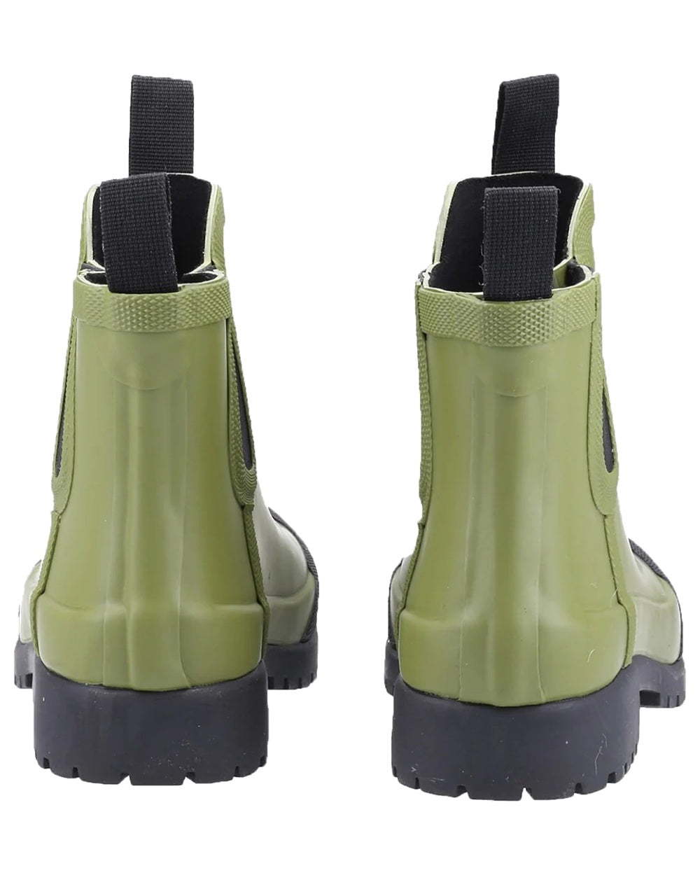 Green coloured Cotswold Womens Blenheim Waterproof Ankle Boots on white background 