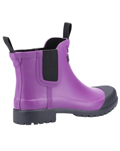 Purple coloured Cotswold Womens Blenheim Waterproof Ankle Boots on white background 