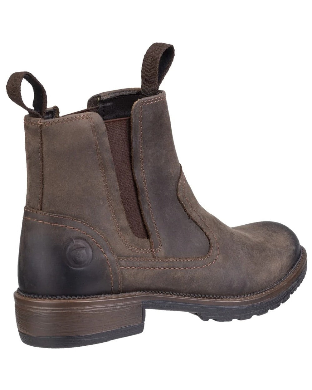 Brown coloured Cotswold Womens Laverton Ankle Boots on white background