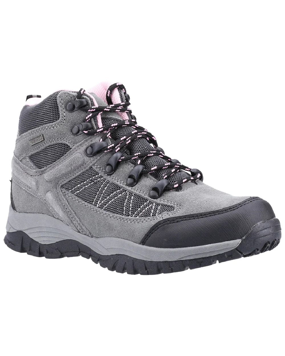 Grey coloured Cotswold Womens Maisemore Hiking Boots on white background