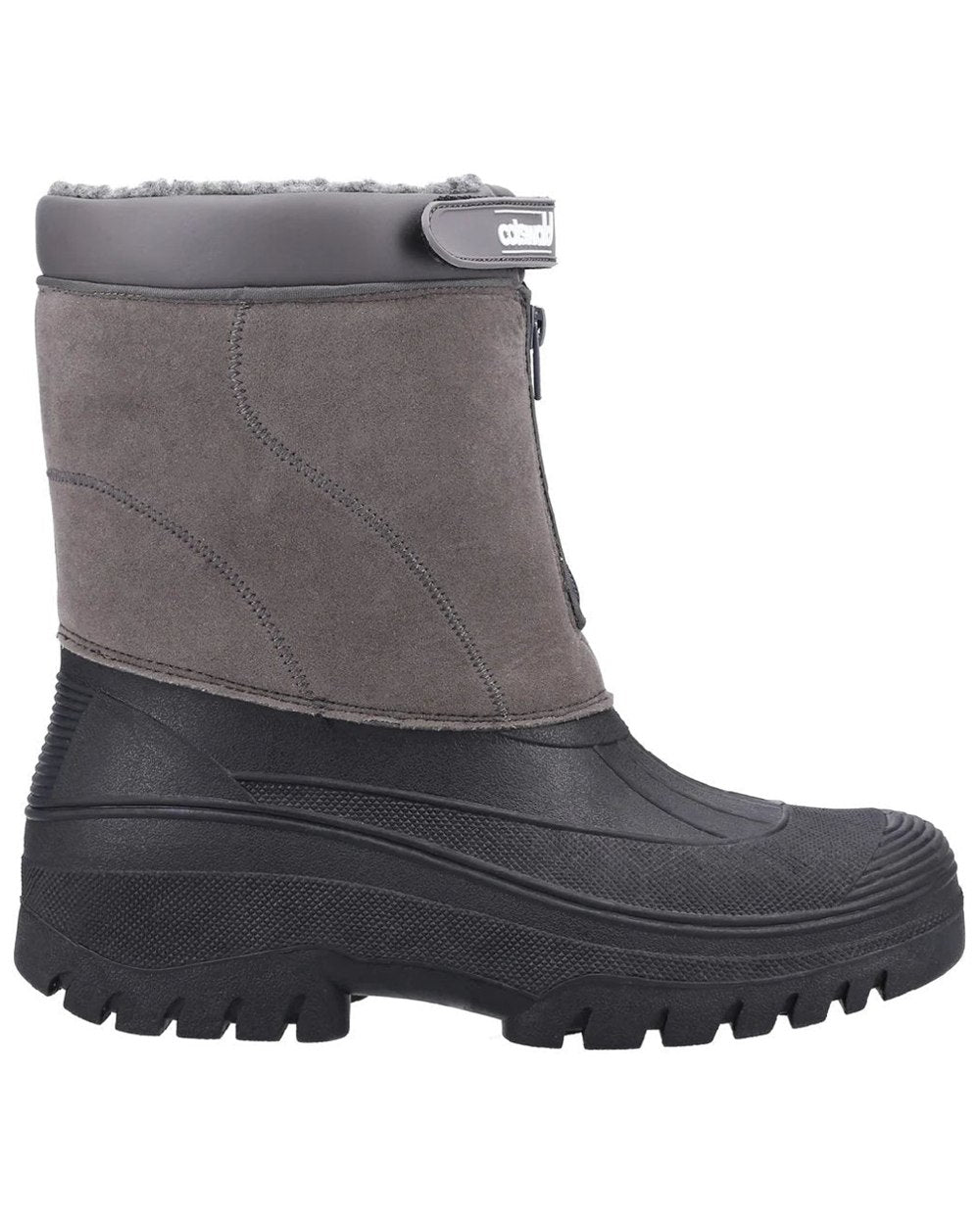 Grey coloured Cotswold Womens Venture Waterproof Winter Boots on white background 