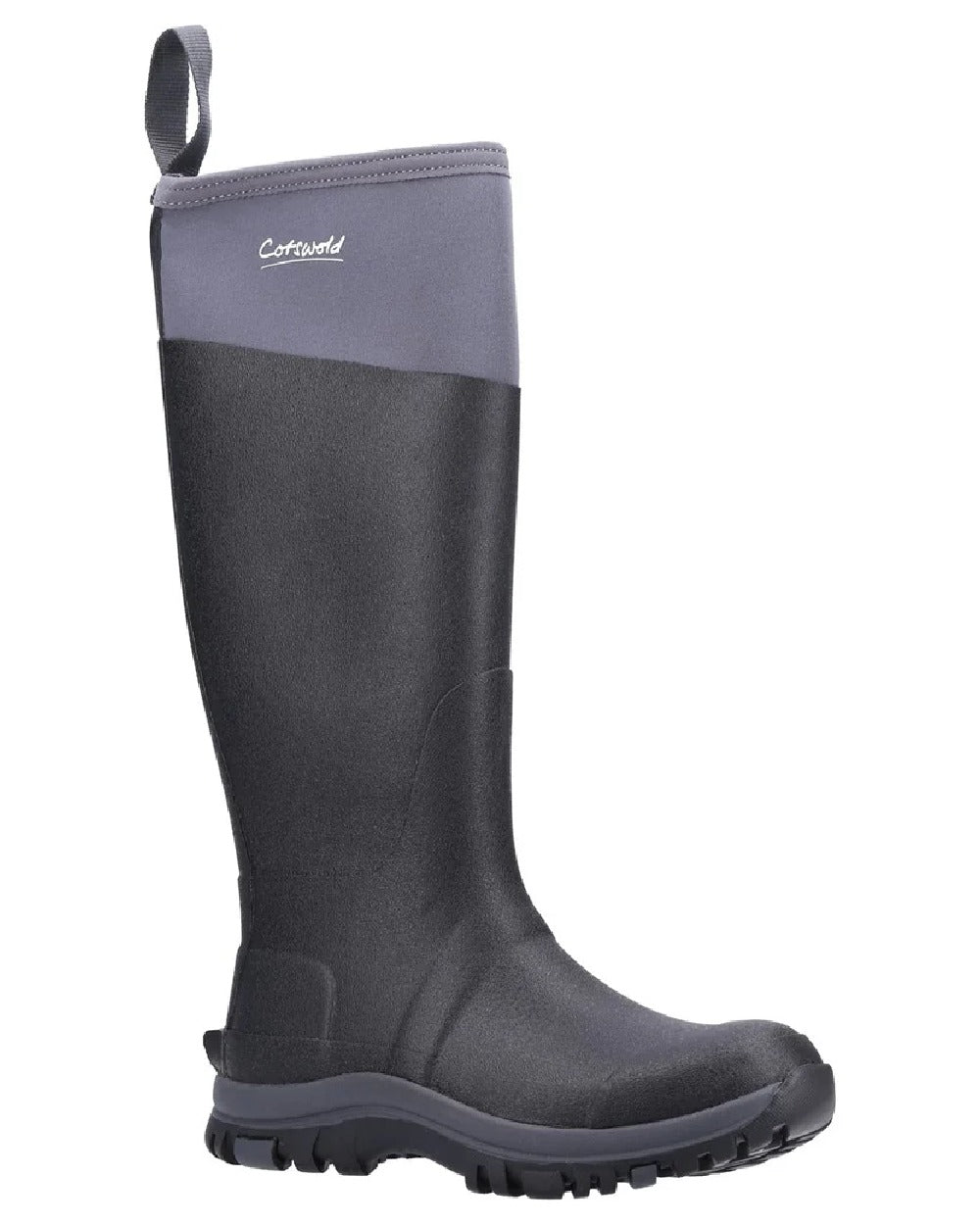 Grey coloured Cotswold Womens Wentworth Wellingtons on white background 