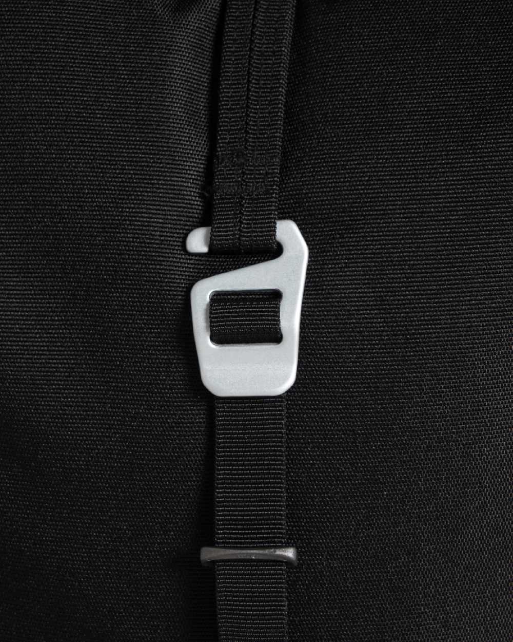 Black Coloured Craghoppers Expert 16L Kiwi Classic Rolltop Backpack on white background 