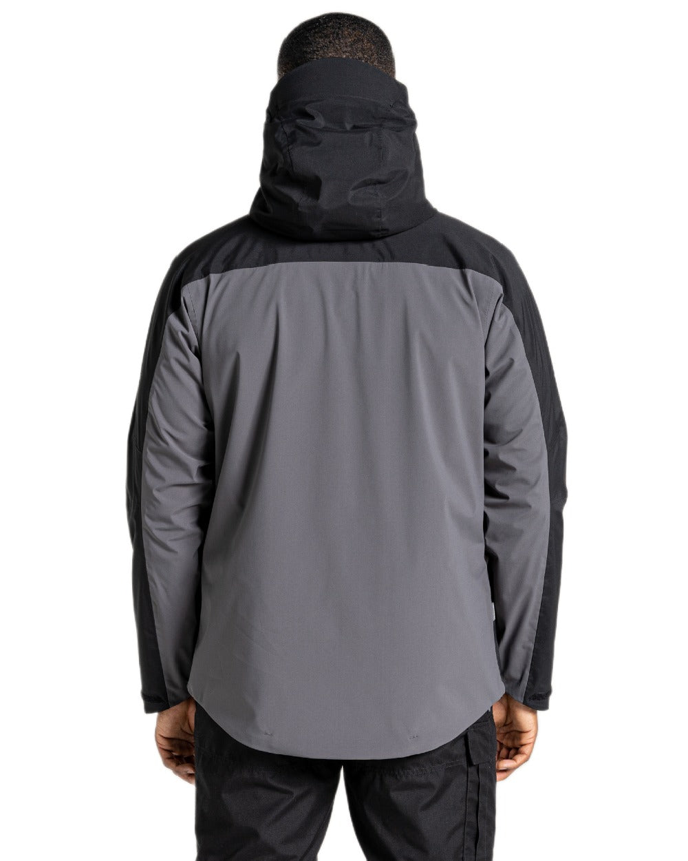 Carbon Grey Black Coloured Craghoppers Expert Active Jacket on white background 