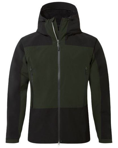 Dark Cedar Green Black Coloured Craghoppers Expert Active Jacket on white background 