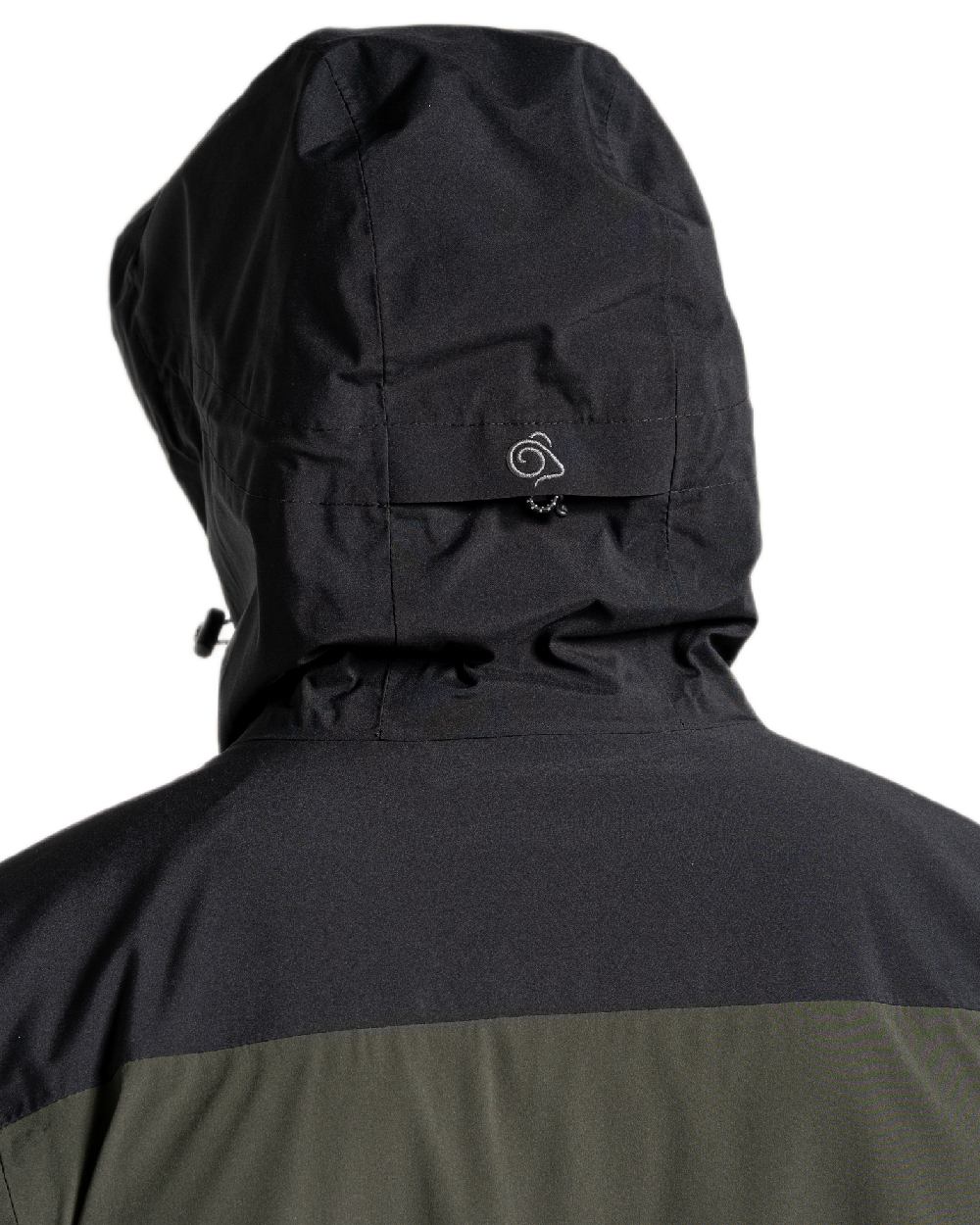 Dark Cedar Green Black Coloured Craghoppers Expert Active Jacket on white background 