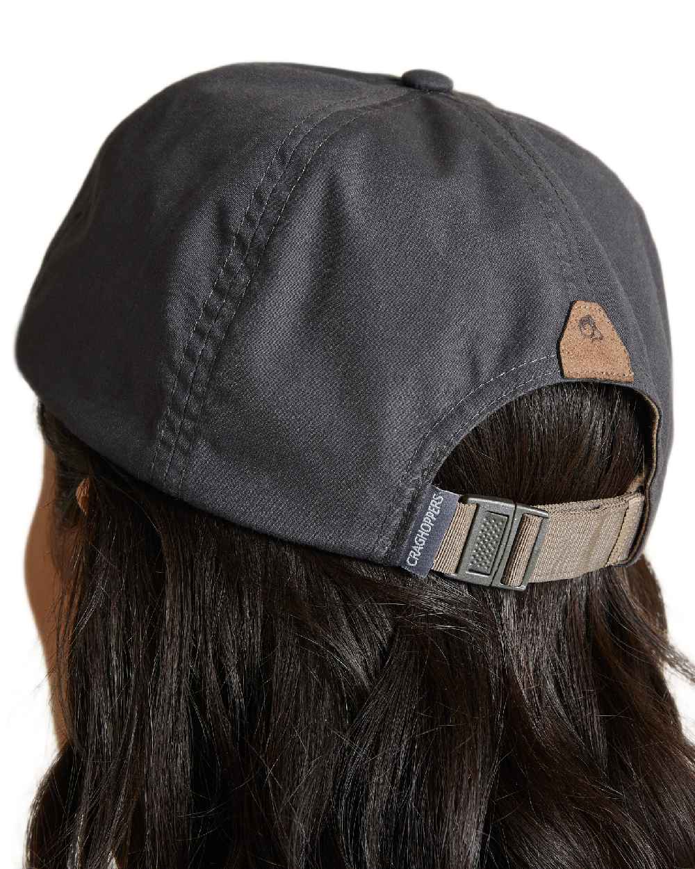 Carbon Grey Coloured Craghoppers Expert Kiwi Cap on white background 