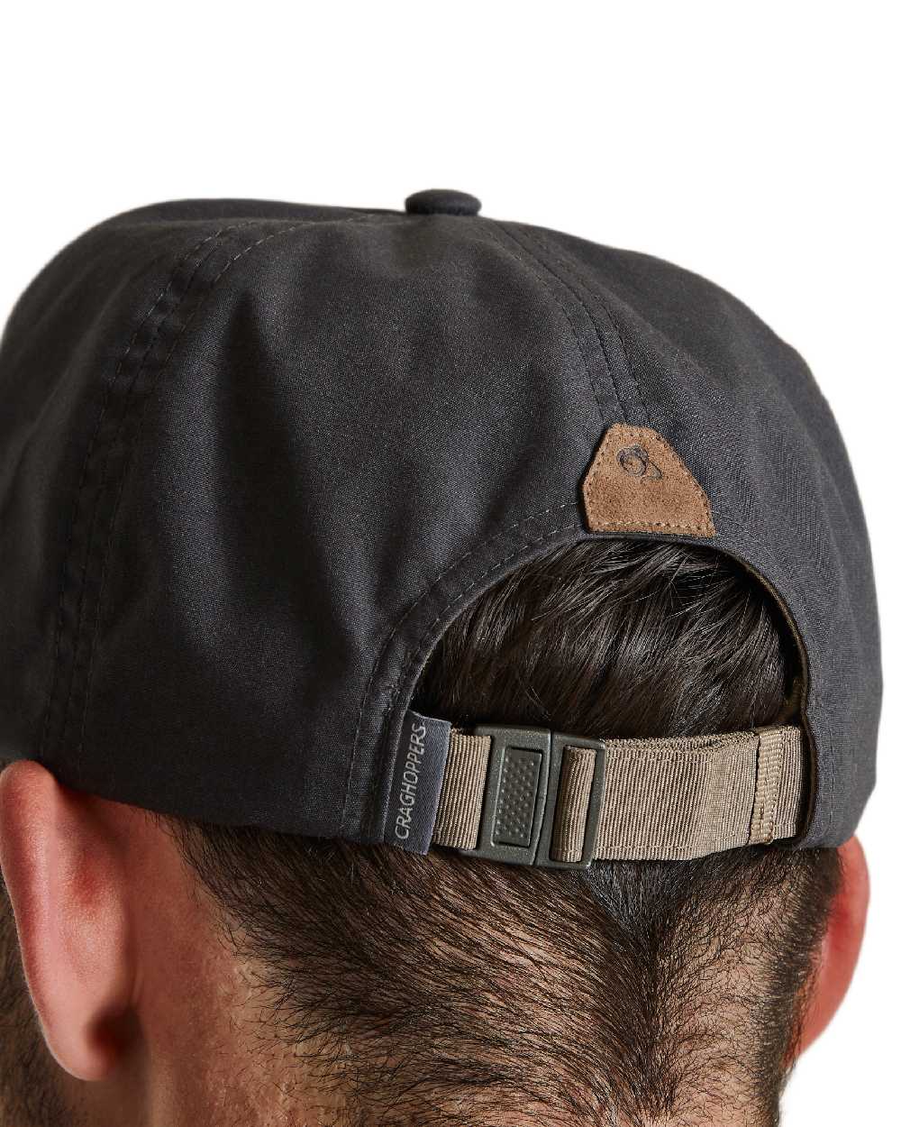 Carbon Grey Coloured Craghoppers Expert Kiwi Cap on white background 