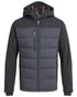 Black Coloured Craghoppers Expert Mens Castleford Hybrid Workwear Jacket on white background 