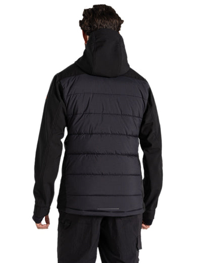 Black Coloured Craghoppers Expert Mens Castleford Hybrid Workwear Jacket on white background 