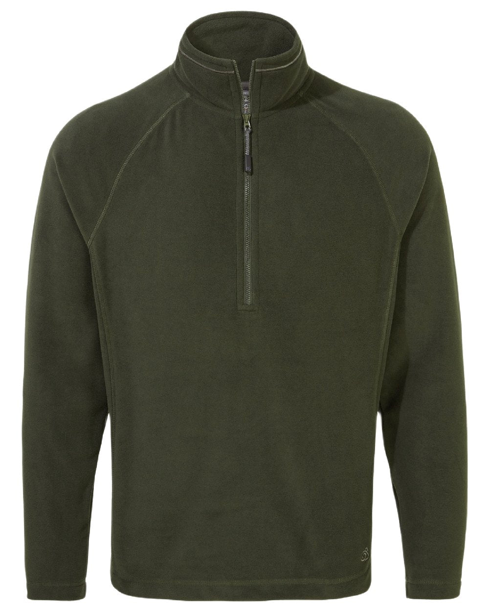 Dark Cedar Coloured Craghoppers Mens Expert Corey 200 Fleece Half Zip Sweater on white background 