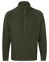Dark Cedar Coloured Craghoppers Mens Expert Corey 200 Fleece Half Zip Sweater on white background 