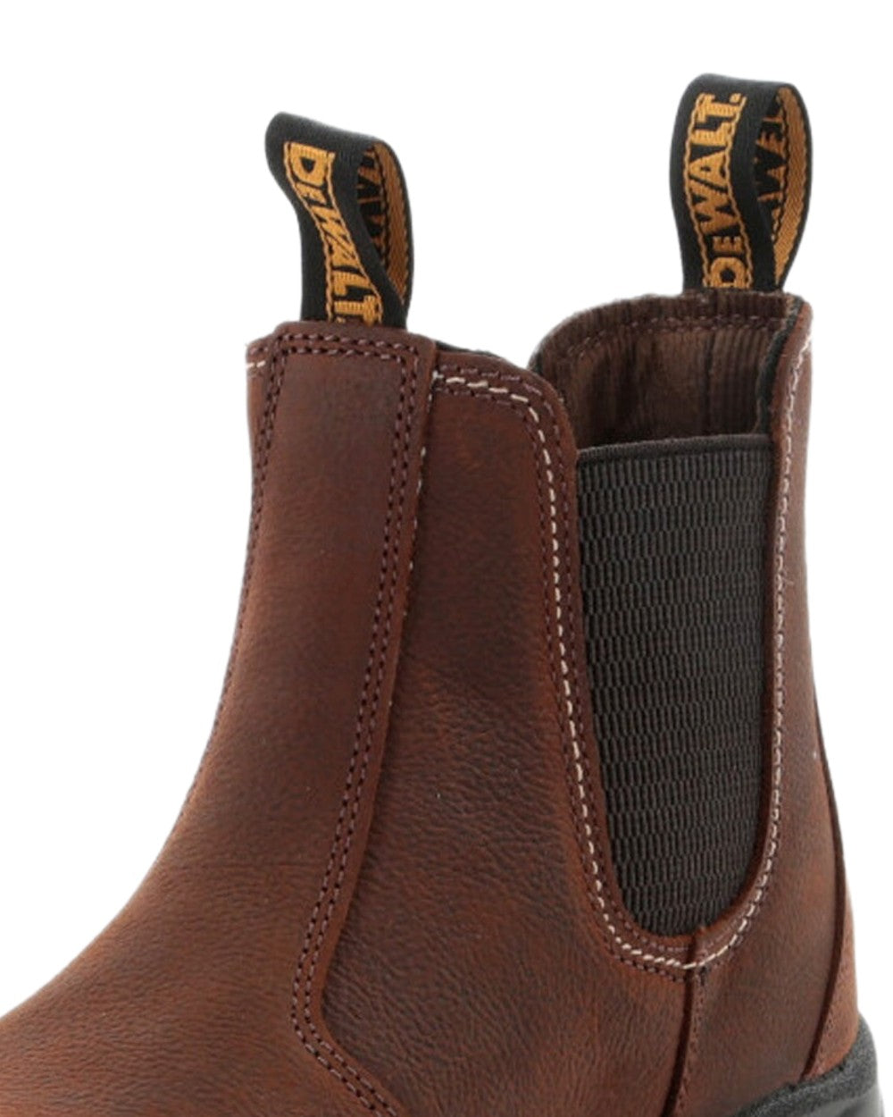 Brown Coloured DeWalt Nitrogen Dealer Boots on white background 
