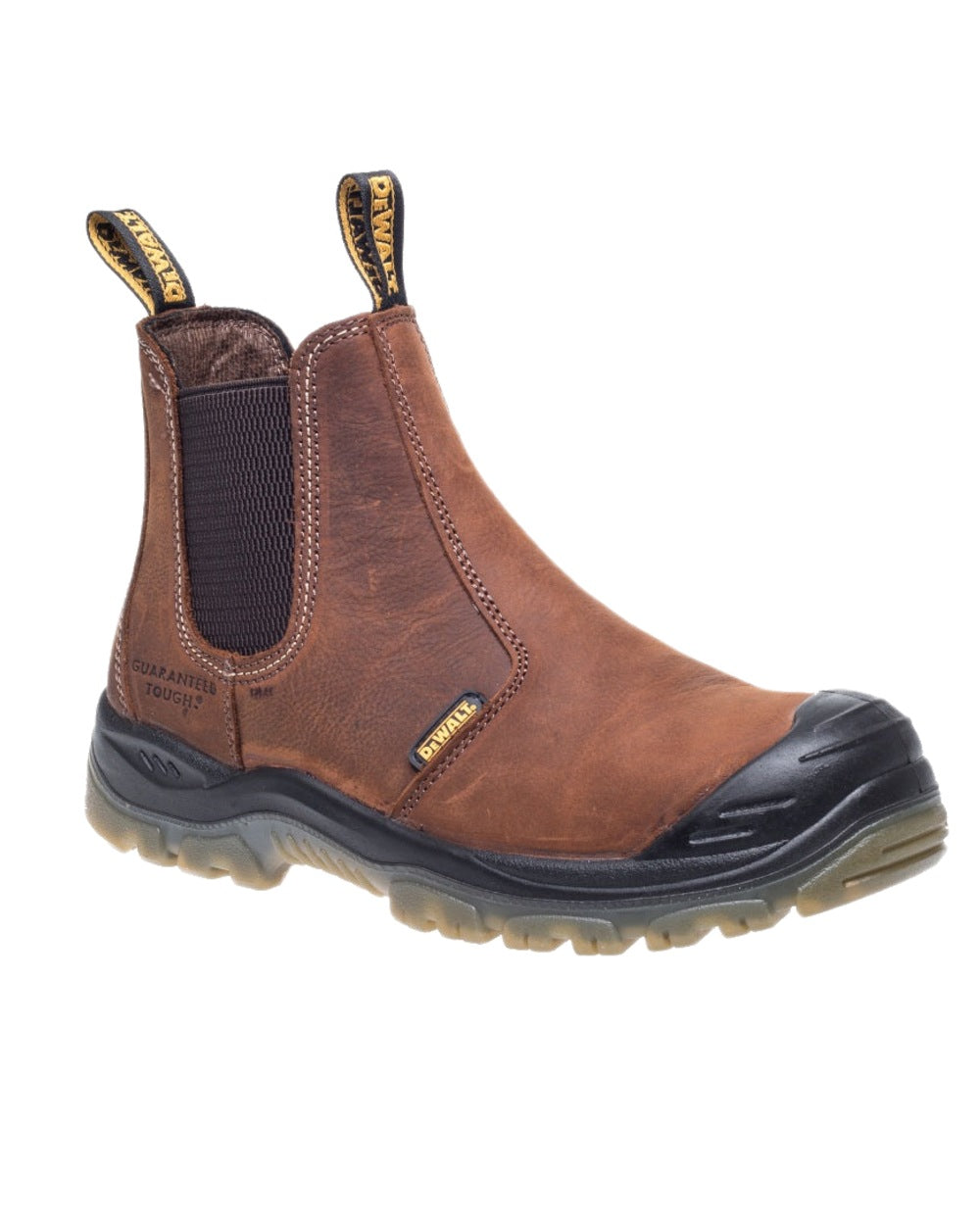 Brown Coloured DeWalt Nitrogen Dealer Boots on white background 