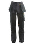 Grey coloured DeWalt Memphis Regular Fit Stretch Trousers on white background 