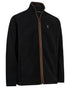 Anthracite Grey coloured Deerhunter Cumbria Fleece Jacket on white background 
