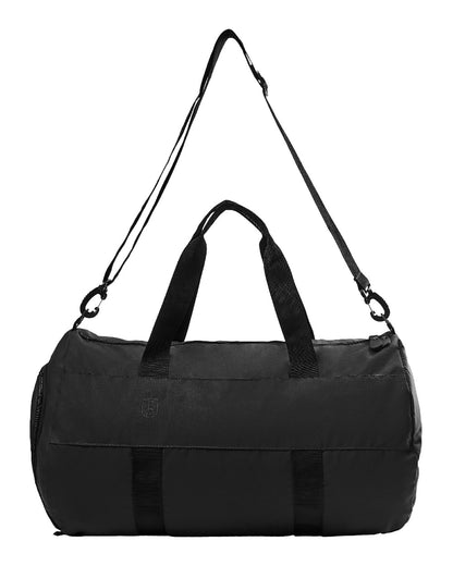 Black Ink coloured Deerhunter Duffel Bag on white background 