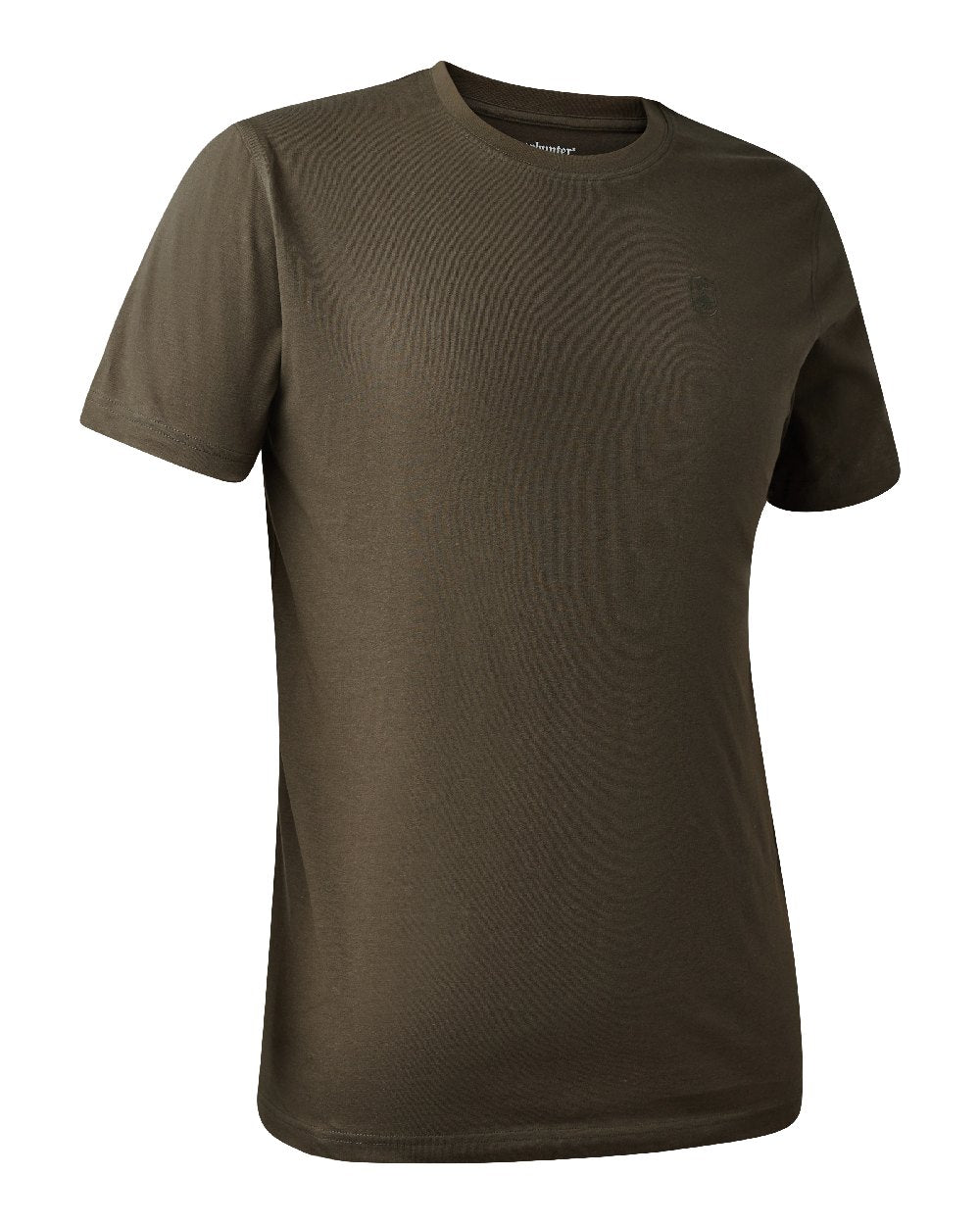 Adventure Green coloured Deerhunter Easton T-Shirt on white background