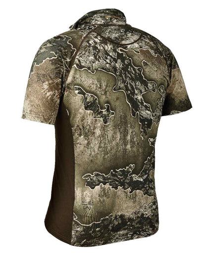 Realtree Excape coloured Deerhunter Excape Insulated T-Shirt with Zip-Neck on white background 