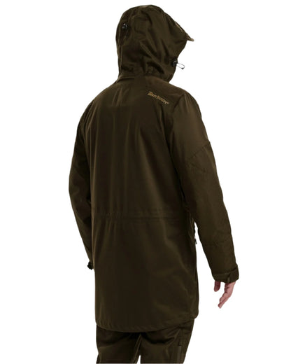 Art Green coloured Deerhunter Excape Waterproof Rain Jacket on white background 