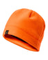 Orange coloured Deerhunter Fleece Beanie on white background 