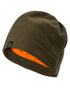 Tarmac Green coloured Deerhunter Fleece Beanie on white background 