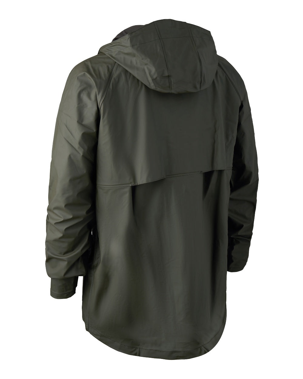 Art Green coloured Deerhunter Hurricane Rain Jacket on white background 