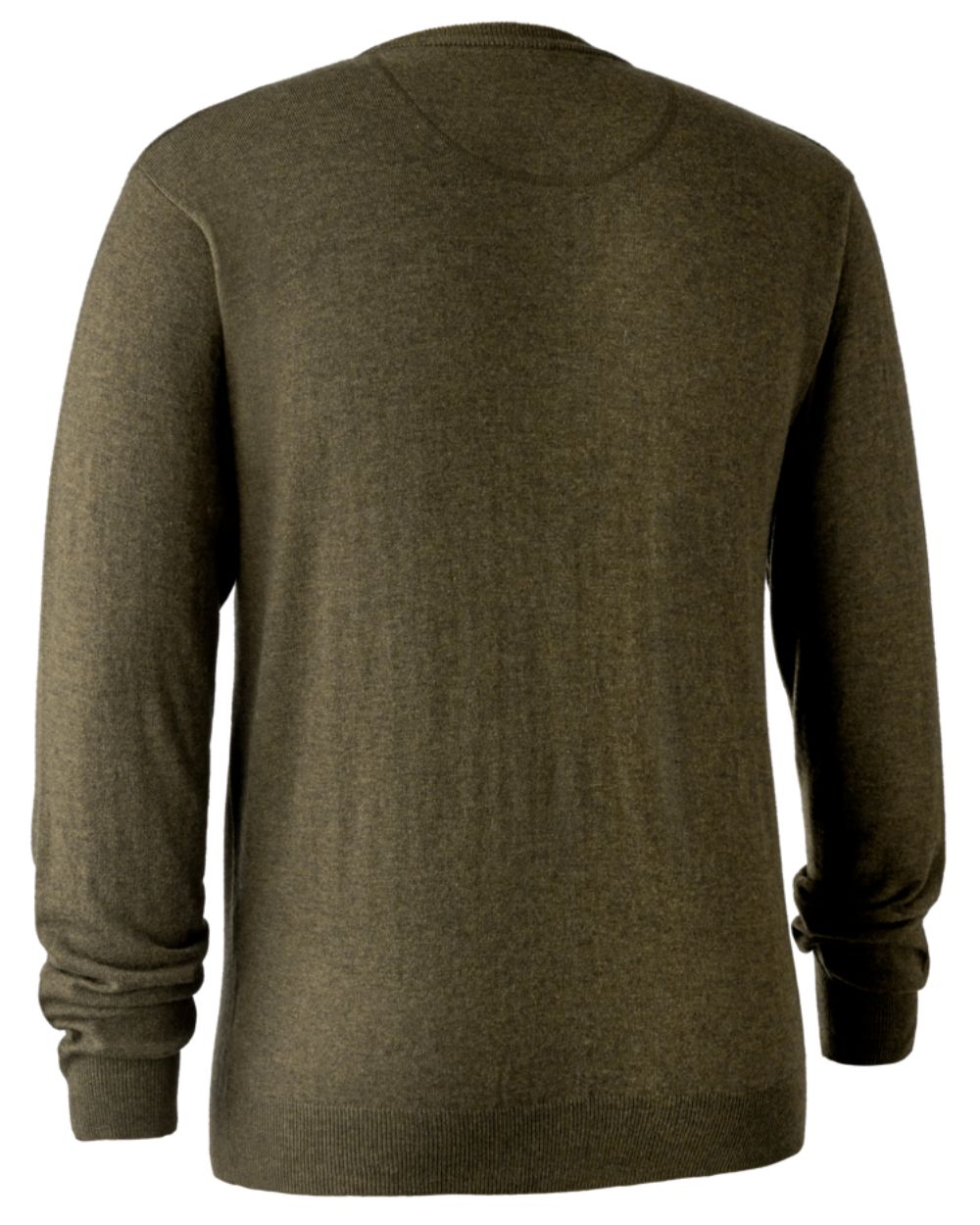 Cypress coloured Deerhunter Kingston Knit O-Neck Jumper on white background 