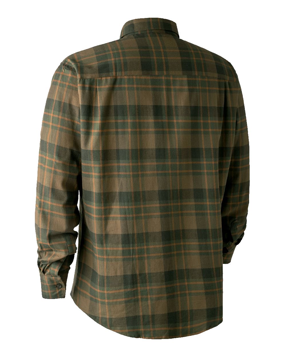 Green Check coloured Deerhunter Kyle Shirt on white background 