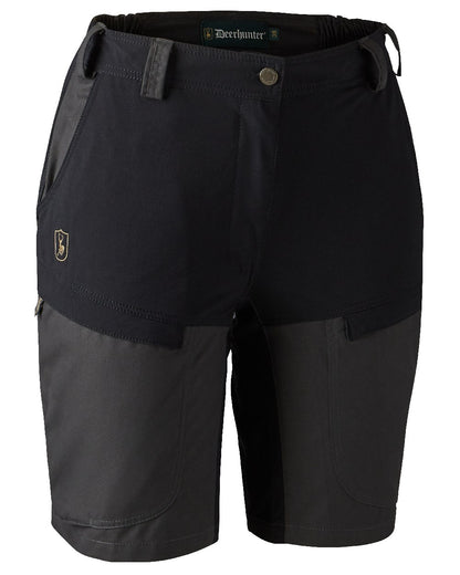 Black Ink coloured Deerhunter Lady Ann Shorts on white background 