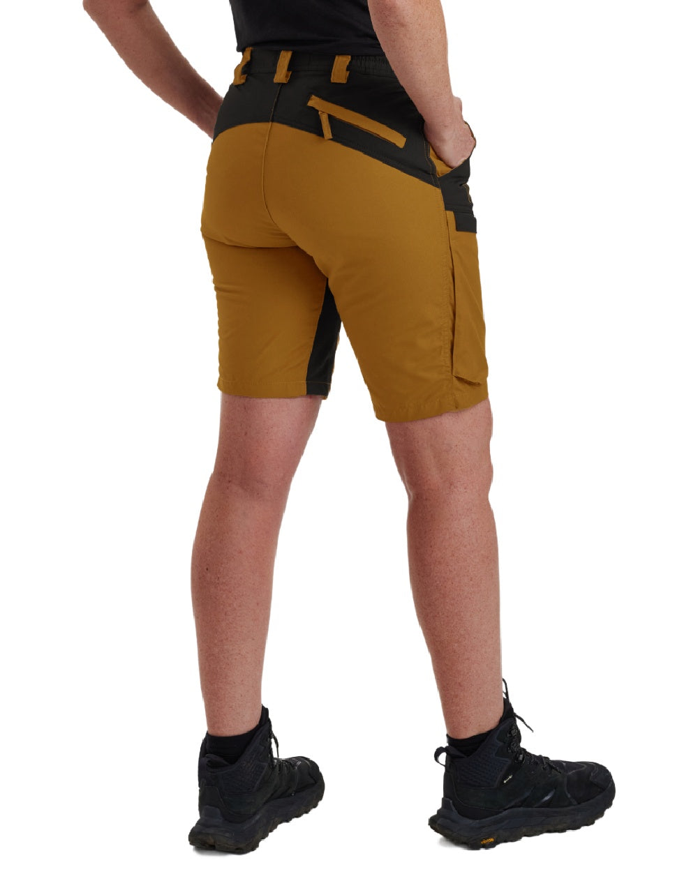 Bronze coloured Deerhunter Lady Ann Shorts on white background 