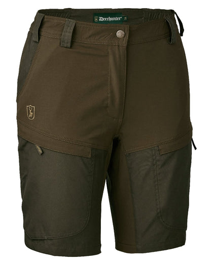 Deep Green coloured Deerhunter Lady Ann Shorts on white background 