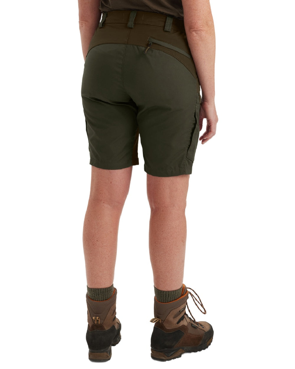 Deep Green coloured Deerhunter Lady Ann Shorts on white background 