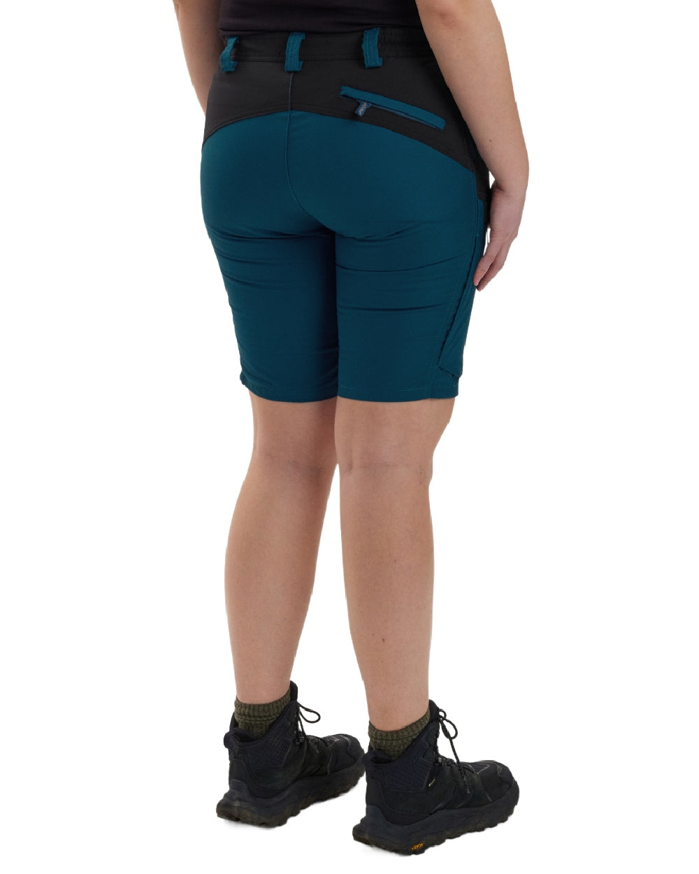 Pacific Blue coloured Deerhunter Lady Ann Shorts on white background 