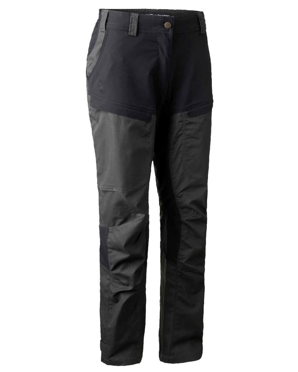 Black Ink coloured Deerhunter Lady Ann Trousers on white background 