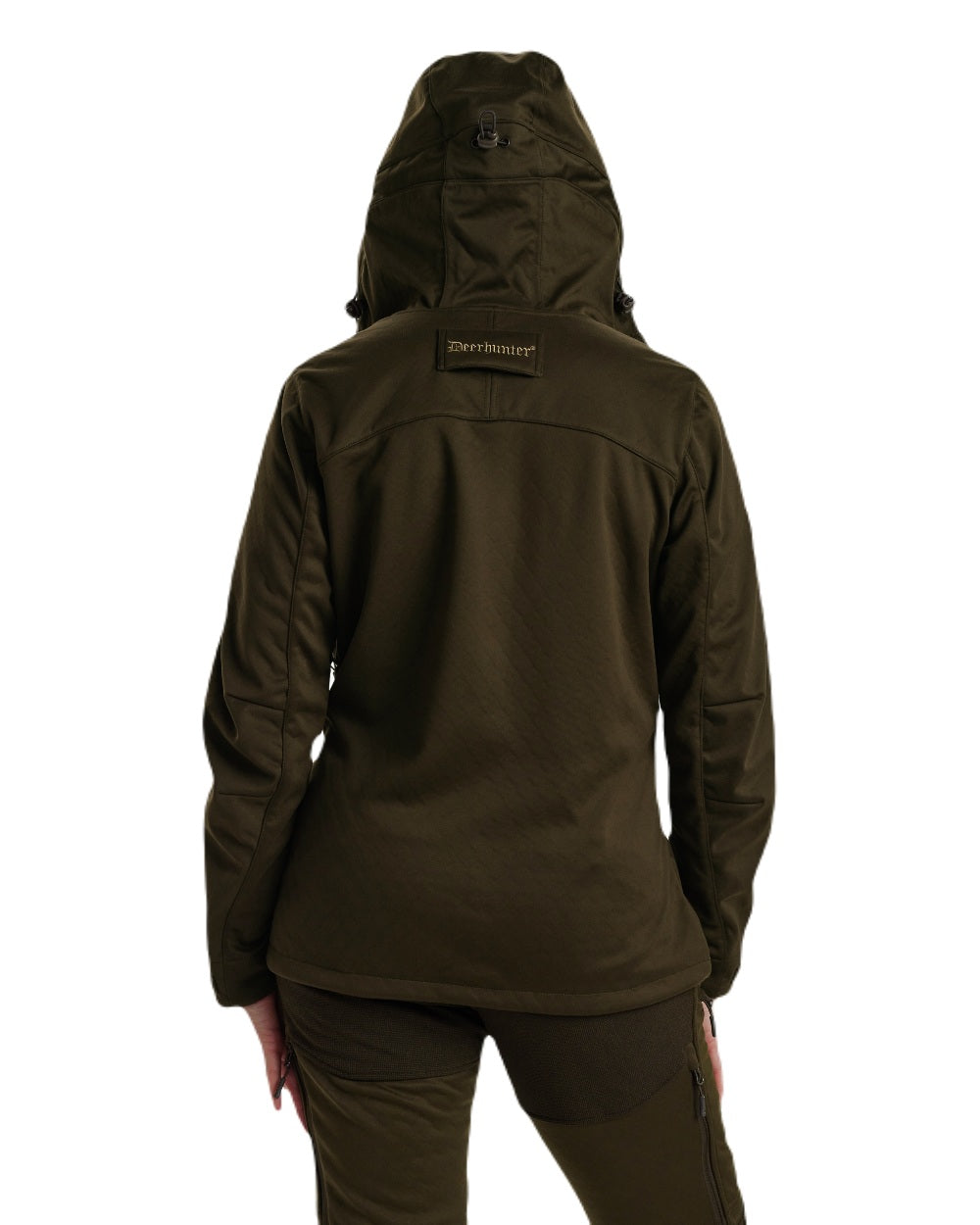 Art Green coloured Deerhunter Lady Excape Softshell Jacket on white background 