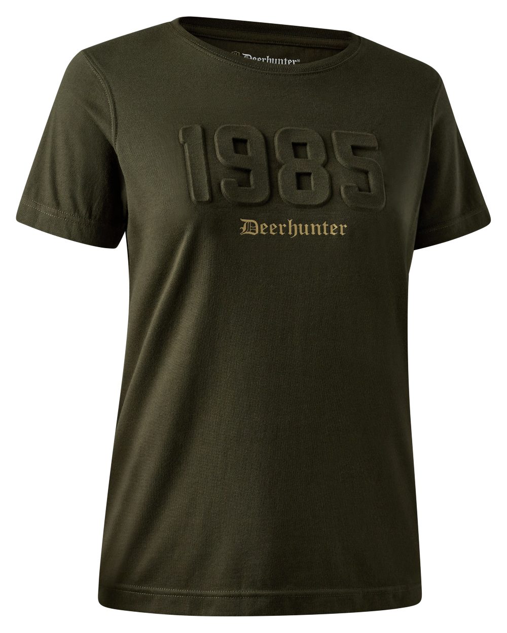 Timber coloured Deerhunter Lady Jubilee T-Shirt on white background 