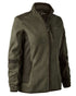 Graphite Green coloured Deerhunter Lady Pam Bonded Fleece Jacket on white background 